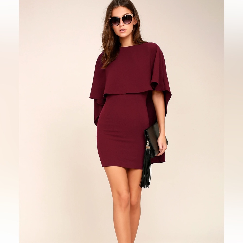 Best is Yet to Come Burgundy Backless Dress - S